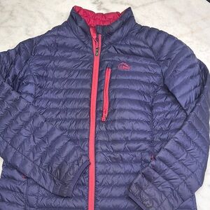 L.L.Bean purple and Dark Pink Puffer Jacket